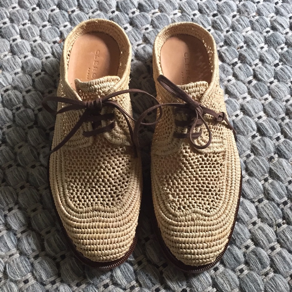 Jaly Raffia Lace Up Mule by Robert Clergerie Paris - Picture 2 of 15